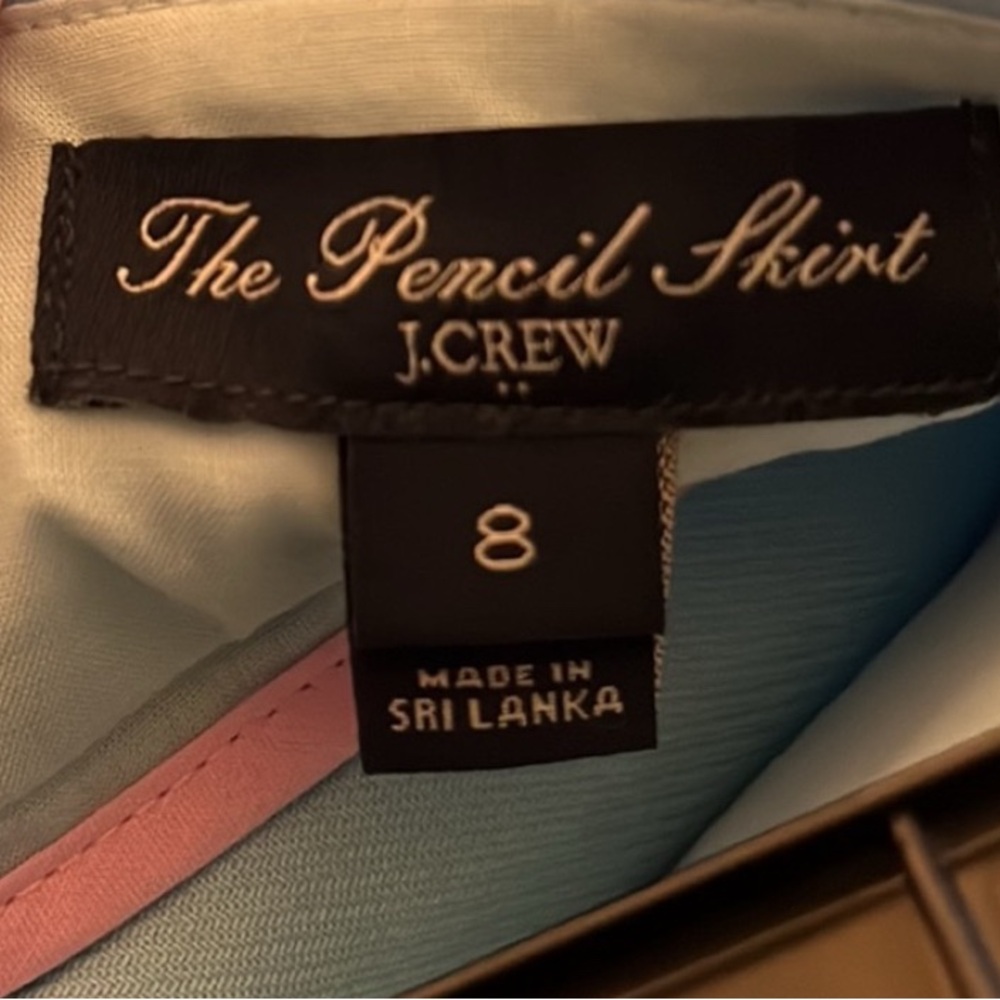 J. Crew Baby Blue No. 2 Pencil Skirt w/ Pockets - Picture 8 of 8